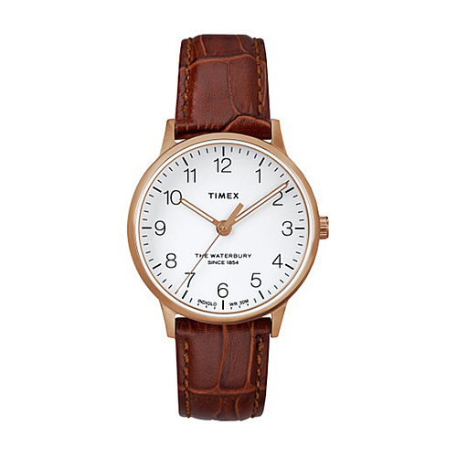 Waterbury classic 36mm shop leather strap watch